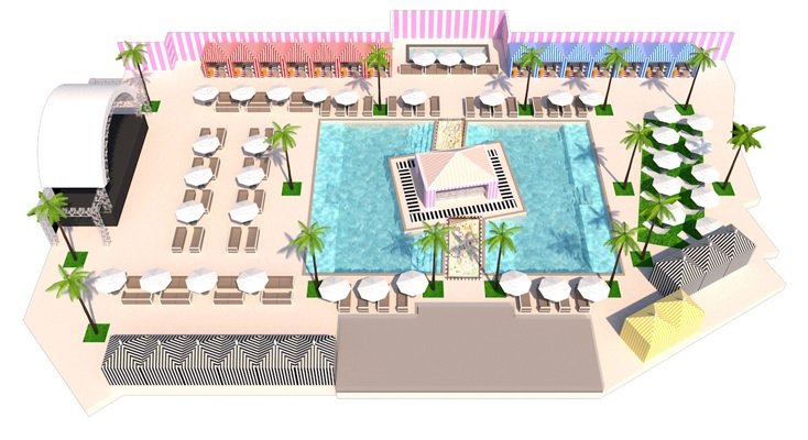 Foxtail SLS Las Vegas Pool Venue